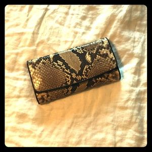 Snakeskin Tri-fold Wallet